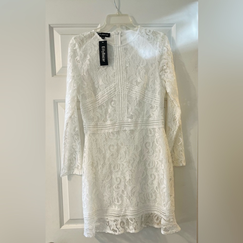 Beautiful White Lace Dress 🤍